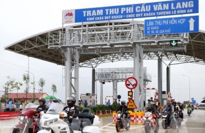 Phú Thọ: Mức thu phí tại trạm thu phí cầu Văn Lang